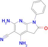 4,6-Diamino-2-oxo-1-phenyl-2,3-dihydro-1h-pyrrolo[2,3-b]pyridine-5-carbonitrile