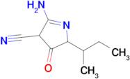 5-amino-2-(butan-2-yl)-3-oxo-3,4-dihydro-2H-pyrrole-4-carbonitrile