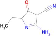 5-amino-2-ethyl-3-oxo-3,4-dihydro-2H-pyrrole-4-carbonitrile
