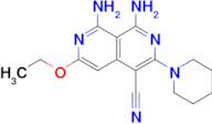 1,8-Diamino-6-ethoxy-3-(piperidin-1-yl)-2,7-naphthyridine-4-carbonitrile