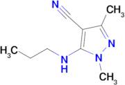 1,3-Dimethyl-5-(propylamino)-1h-pyrazole-4-carbonitrile