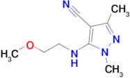 5-((2-Methoxyethyl)amino)-1,3-dimethyl-1h-pyrazole-4-carbonitrile