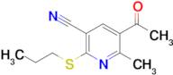 5-Acetyl-6-methyl-2-(propylthio)nicotinonitrile