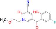 5-(5-Fluoro-2-hydroxybenzoyl)-1-(2-methoxyethyl)-2-oxo-1,2-dihydropyridine-3-carbonitrile
