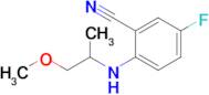 5-Fluoro-2-((1-methoxypropan-2-yl)amino)benzonitrile