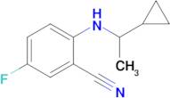 2-((1-Cyclopropylethyl)amino)-5-fluorobenzonitrile