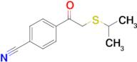 4-(2-(Isopropylthio)acetyl)benzonitrile