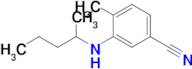 4-Methyl-3-(pentan-2-ylamino)benzonitrile