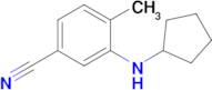 3-(Cyclopentylamino)-4-methylbenzonitrile