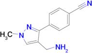 4-(4-(Aminomethyl)-1-methyl-1h-pyrazol-3-yl)benzonitrile