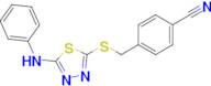 4-(((5-(Phenylamino)-1,3,4-thiadiazol-2-yl)thio)methyl)benzonitrile