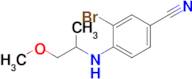 3-Bromo-4-((1-methoxypropan-2-yl)amino)benzonitrile