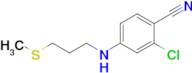 2-Chloro-4-((3-(methylthio)propyl)amino)benzonitrile