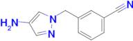 3-((4-Amino-1h-pyrazol-1-yl)methyl)benzonitrile