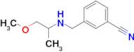 3-(((1-Methoxypropan-2-yl)amino)methyl)benzonitrile