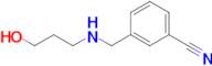 3-(((3-Hydroxypropyl)amino)methyl)benzonitrile