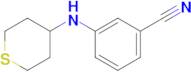 3-((Tetrahydro-2h-thiopyran-4-yl)amino)benzonitrile