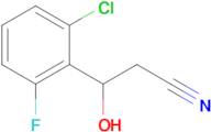 3-(2-Chloro-6-fluorophenyl)-3-hydroxypropanenitrile