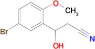 3-(5-Bromo-2-methoxyphenyl)-3-hydroxypropanenitrile