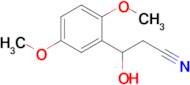 3-(2,5-Dimethoxyphenyl)-3-hydroxypropanenitrile