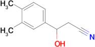 3-(3,4-Dimethylphenyl)-3-hydroxypropanenitrile