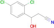 3-(2,4-Dichlorophenyl)-3-hydroxypropanenitrile
