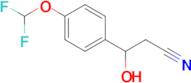 3-(4-(Difluoromethoxy)phenyl)-3-hydroxypropanenitrile