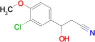 3-(3-Chloro-4-methoxyphenyl)-3-hydroxypropanenitrile