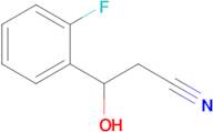 3-(2-Fluorophenyl)-3-hydroxypropanenitrile