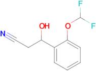 3-(2-(Difluoromethoxy)phenyl)-3-hydroxypropanenitrile