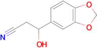 3-(Benzo[d][1,3]dioxol-5-yl)-3-hydroxypropanenitrile