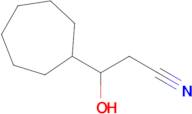 3-Cycloheptyl-3-hydroxypropanenitrile