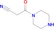 3-Oxo-3-(piperazin-1-yl)propanenitrile