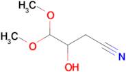 3-Hydroxy-4,4-dimethoxybutanenitrile