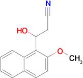 3-Hydroxy-3-(2-methoxynaphthalen-1-yl)propanenitrile