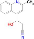 3-Hydroxy-3-(2-methylquinolin-4-yl)propanenitrile