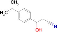 3-Hydroxy-3-(4-isopropylphenyl)propanenitrile