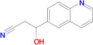 3-Hydroxy-3-(quinolin-6-yl)propanenitrile
