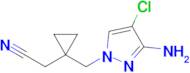 2-(1-((3-Amino-4-chloro-1h-pyrazol-1-yl)methyl)cyclopropyl)acetonitrile