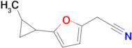 2-(5-(2-Methylcyclopropyl)furan-2-yl)acetonitrile