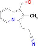 3-(1-Formyl-2-methylindolizin-3-yl)propanenitrile