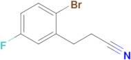 3-(2-Bromo-5-fluorophenyl)propanenitrile