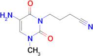 4-(5-Amino-3-methyl-2,6-dioxo-3,6-dihydropyrimidin-1(2h)-yl)butanenitrile