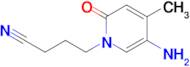 4-(5-Amino-4-methyl-2-oxopyridin-1(2h)-yl)butanenitrile