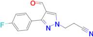 3-(3-(4-Fluorophenyl)-4-formyl-1h-pyrazol-1-yl)propanenitrile