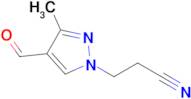 3-(4-Formyl-3-methyl-1h-pyrazol-1-yl)propanenitrile
