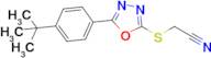 2-((5-(4-(Tert-butyl)phenyl)-1,3,4-oxadiazol-2-yl)thio)acetonitrile