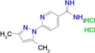 6-(3,5-Dimethyl-1h-pyrazol-1-yl)nicotinimidamide dihydrochloride