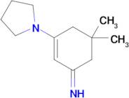 5,5-Dimethyl-3-(pyrrolidin-1-yl)cyclohex-2-en-1-imine