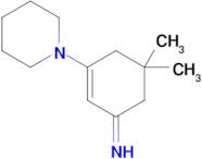 5,5-Dimethyl-3-(piperidin-1-yl)cyclohex-2-en-1-imine